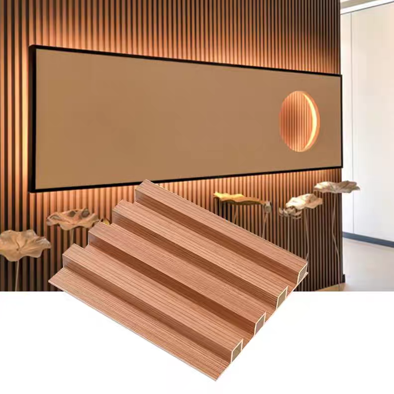 Eco-Friendly WPC Wall Panel Fireproof Waterproof Indoor Decorative PVC Cladding for Hotel & Office(图2) Eco-Friendly WPC Wall Panel Fireproof Waterproof Indoor Decorative PVC Cladding for Hotel & Office(图2)